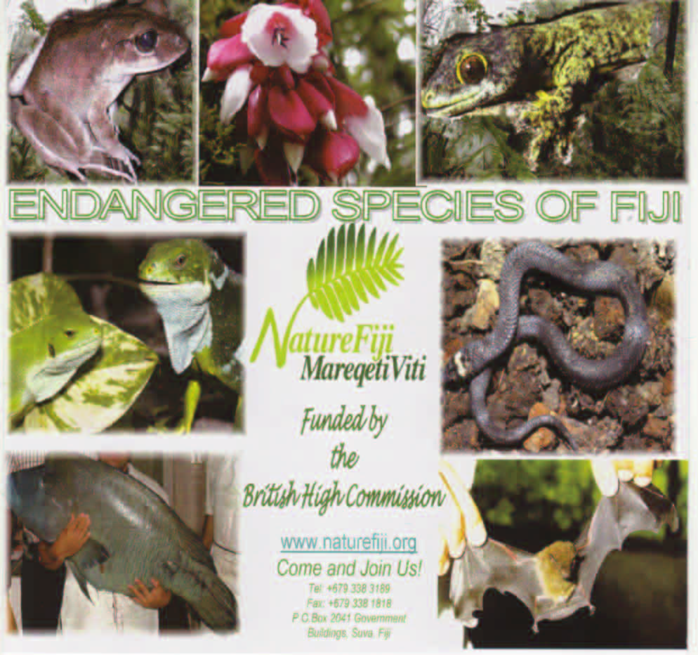 CD Rom: Endangered Species of Fiji - NatureFiji - MareqetiViti